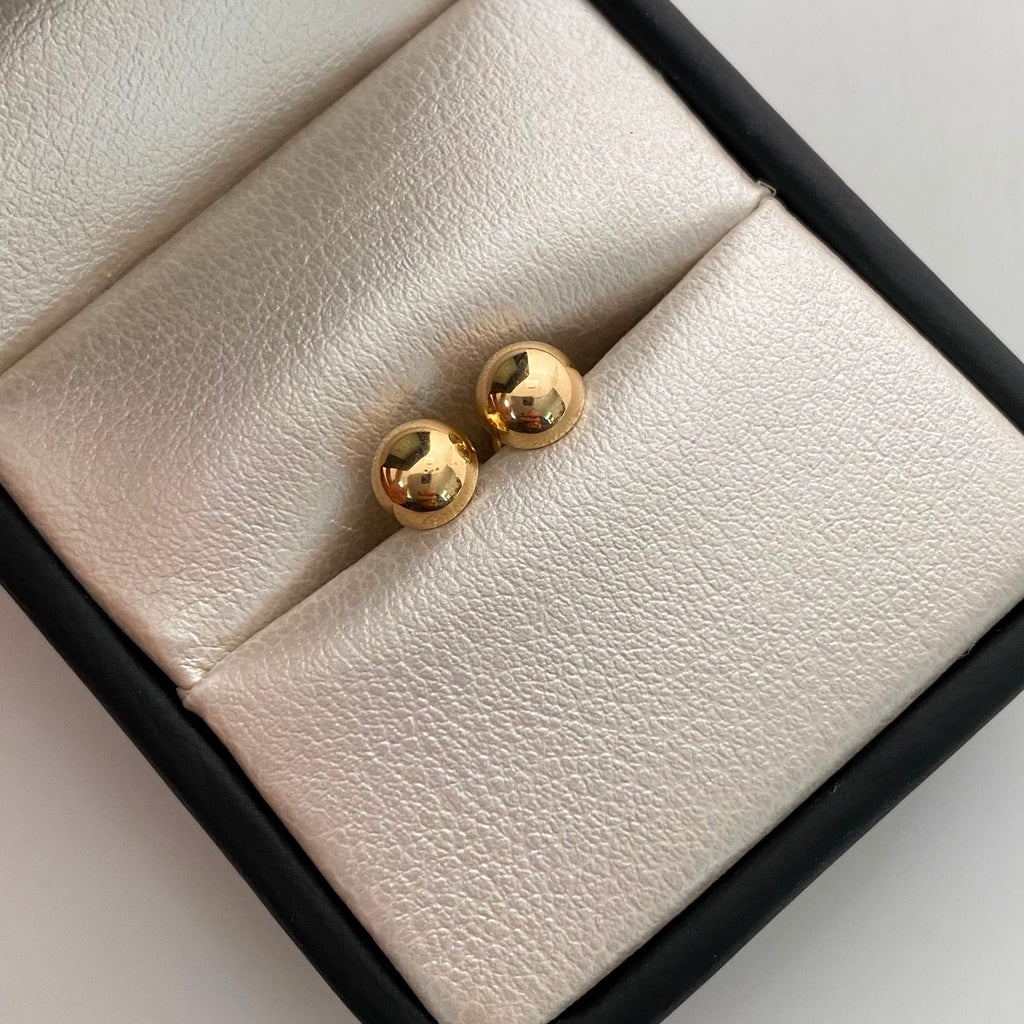 Topos Bola Lisa 8mm Oro amarillo 18k 0,9 Gr