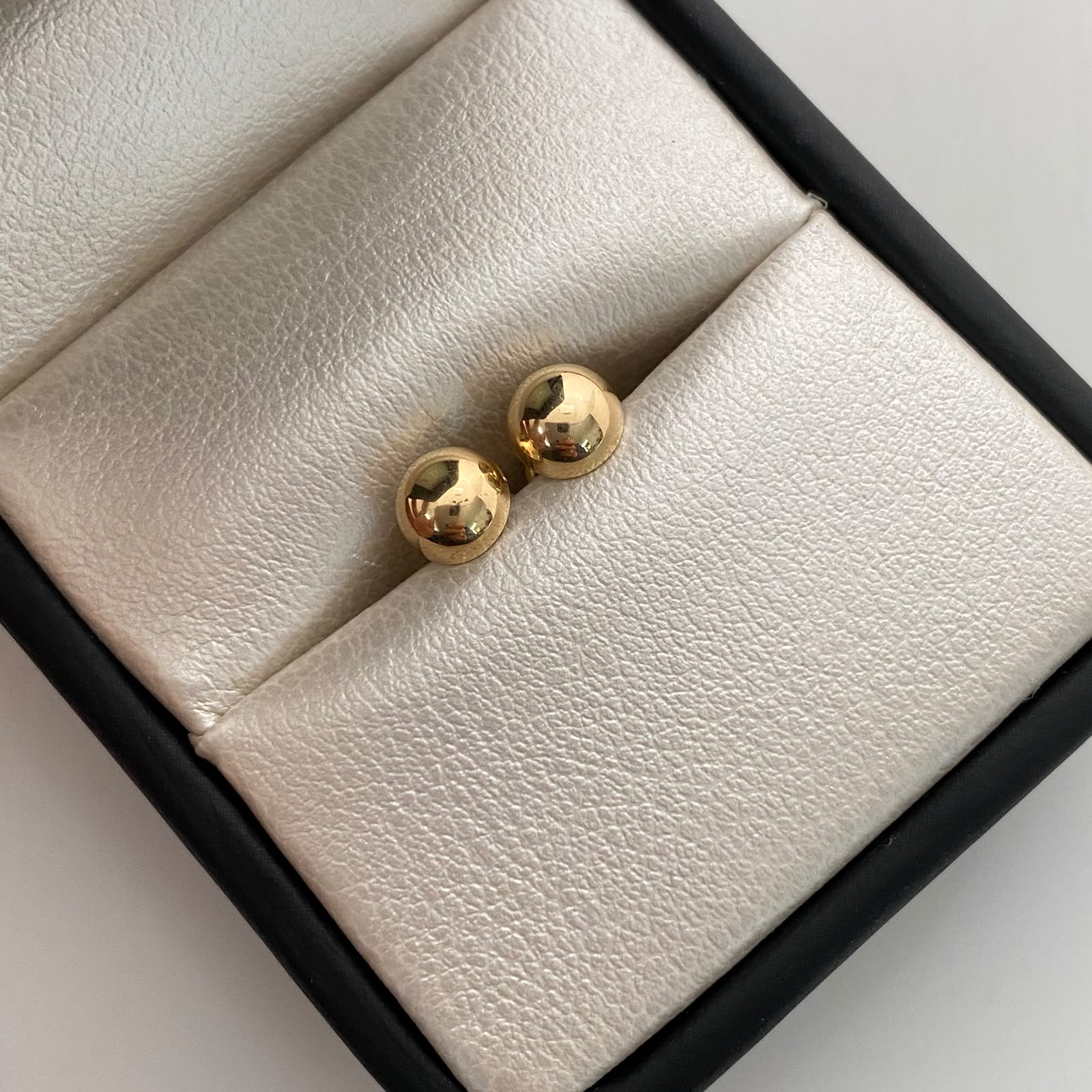 Topos Media Bola Lisa 8mm Oro amarillo 18k 0,75 Gr