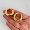 Candonga It (joya) redonda lisa Oro amarillo 18k 6,85 Gr / 3,0 Cm