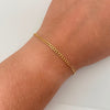 Pulso It Cubana Oro amarillo 18k +2 / 1,35 Gr / 2,8 mm / 17,3 Cm