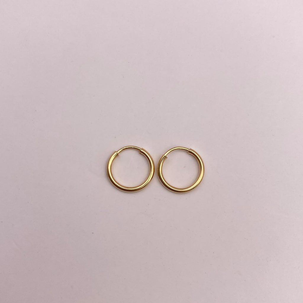Candonga imperdible Oro amarillo 18k 0,34 Gr / 0,8 Cm