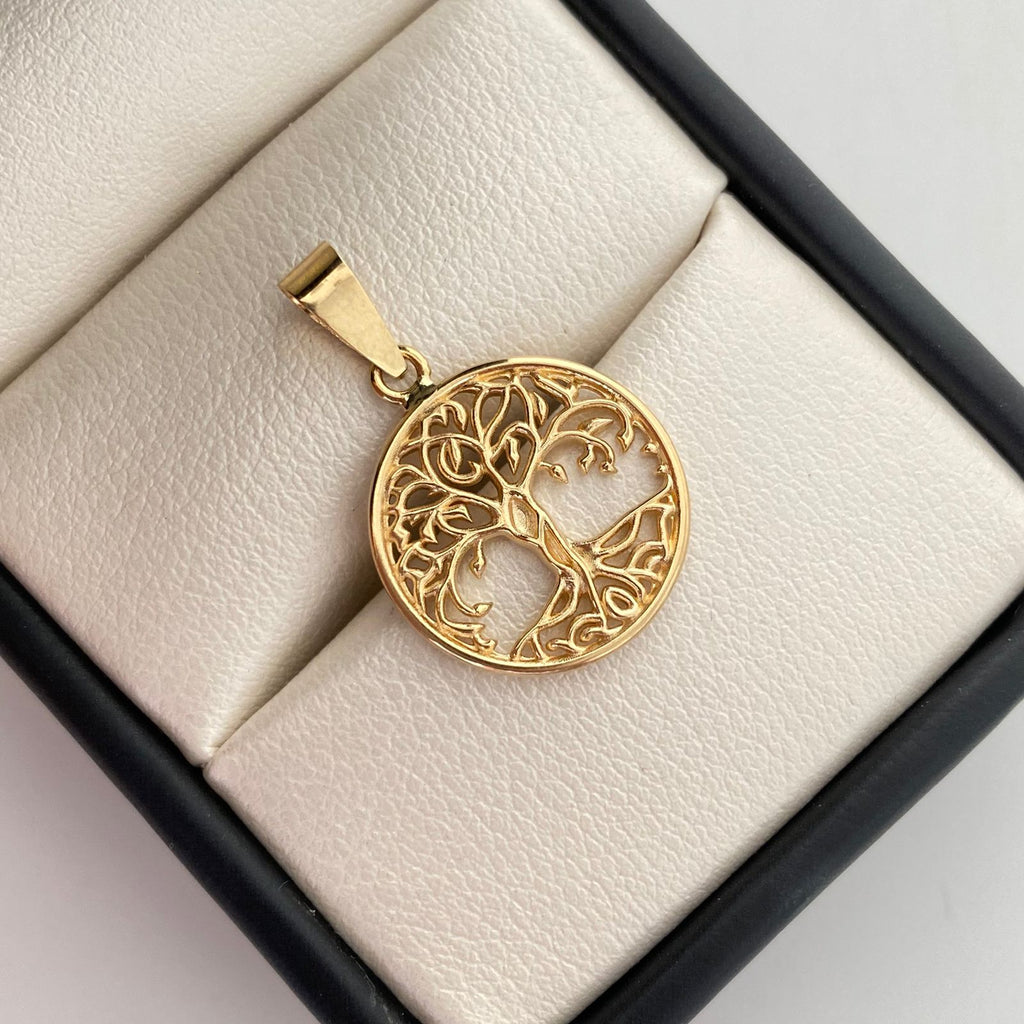Dije arbol de la vida (POR FABRICACION) Oro amarillo 18k 4 Gr / 19,5 mm / 2,5 Cm