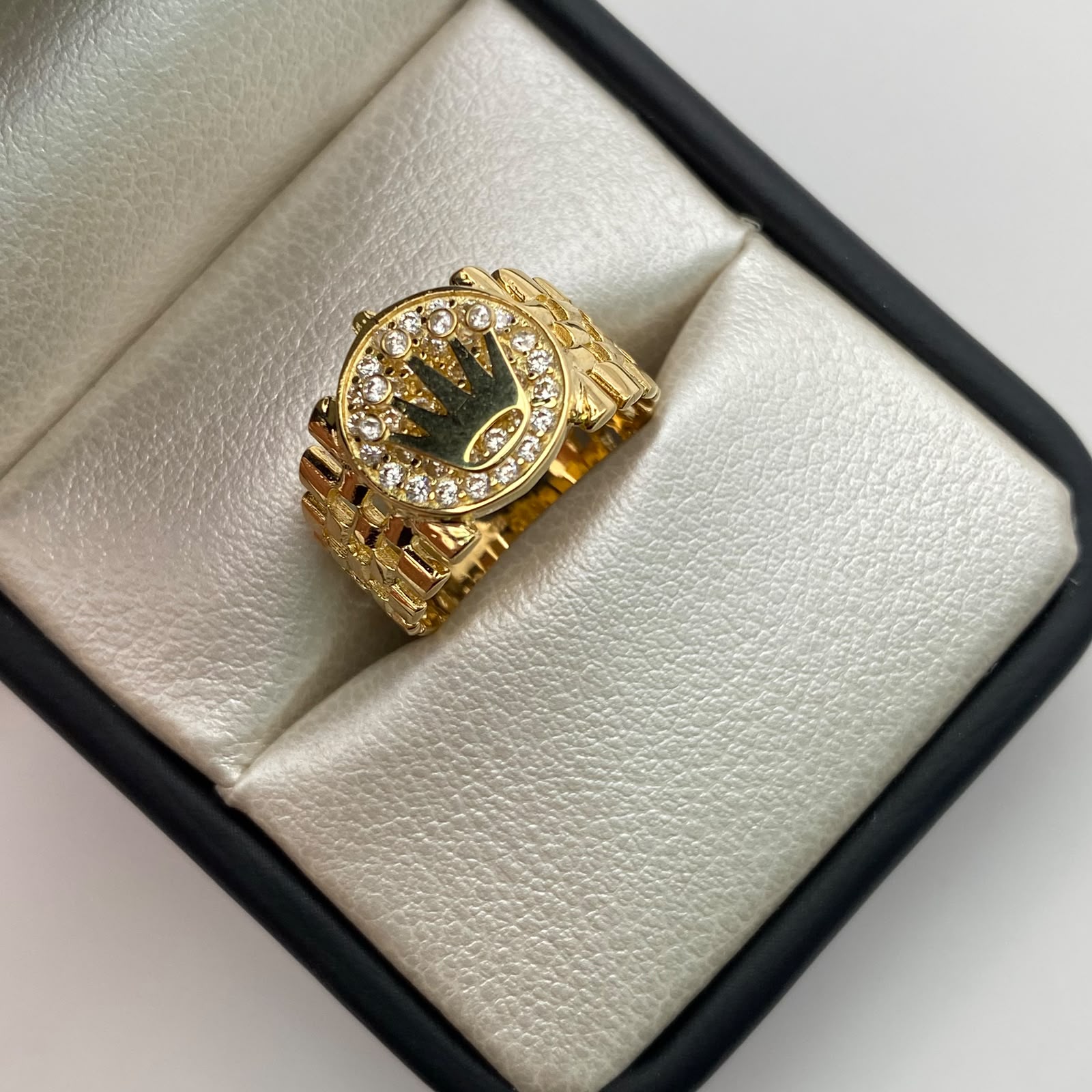 Anillo Corona Rx casting Oro amarillo 18k / Talla 6 / 5 Gr / 5,5 mm