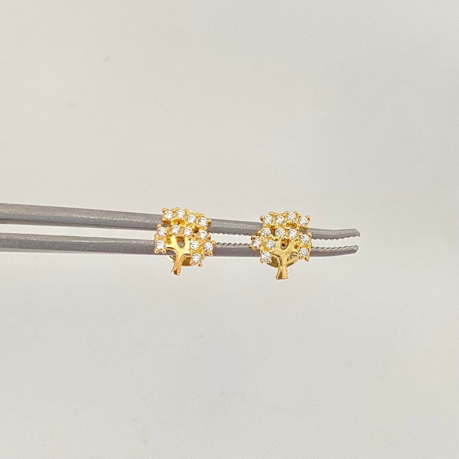 Topos árbol casting blanco Oro amarillo 18k 0,9 Gr / 6,7 mm