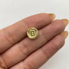 Herraje tambor letra b Oro amarillo 0,6 Gr / 1 Cm