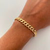 Pulso It Cubano Monch Casting Oro amarillo 18k +6 / 13,2 Gr / 7,1 mm / 21,5 Cm