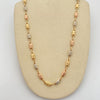 Cadena rustica diamantada  Tres oros 18k 13,50 Gr / 4,1 mm / 60 Cm Broche 0,40