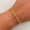 Pulso It China Dos Carriles Oro amarillo 18k +1 / 8,6 Gr / 6,2 mm / 20 Cm
