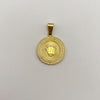 Dije Corrona Rx circones blancos  Oro amarillo 18k 5,5 Gr / 22,4 mm / 3,2 Cm