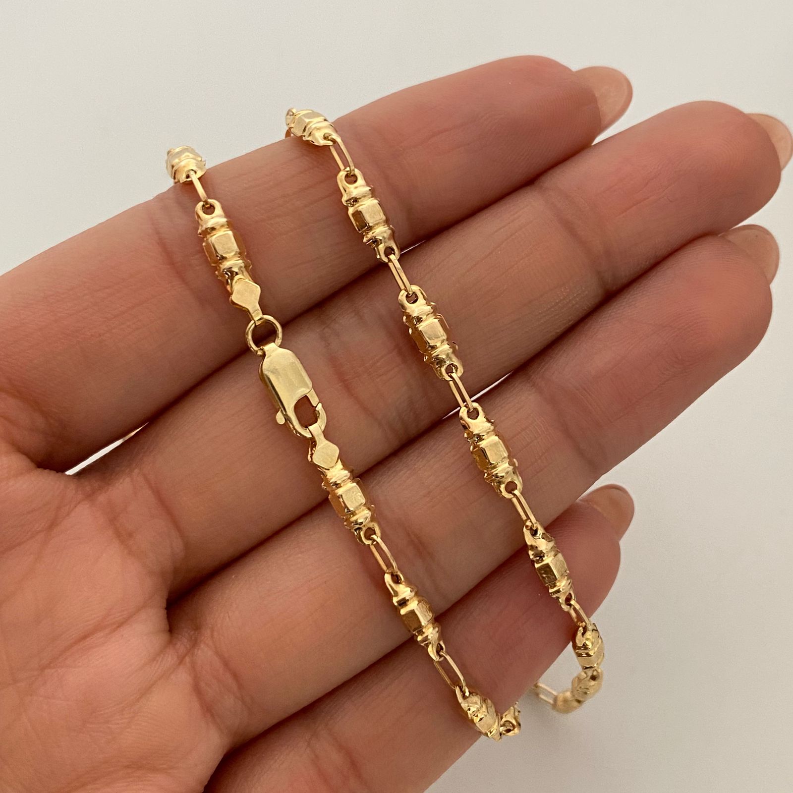 Cadena Rustica Oro amarillo 18k 6,85 Gr / 3,6 mm / 60 Cm Broche 0,60