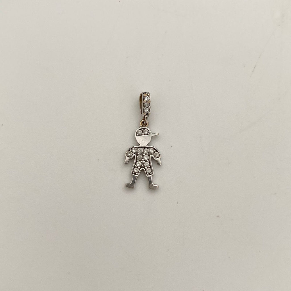 Dije It niño Oro blanco casting +1 / 1 Gr / 8 mm / 2 Cm