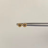 Topos Corazon Silueta Oro amarillo 18k 0,45 Gr / 5,3 mm