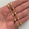 Cadena Rutica Corona Diamantada Oro amarillo 18k 10,15 Gr / 3,5 mm / 60 Cm Broche 0,60