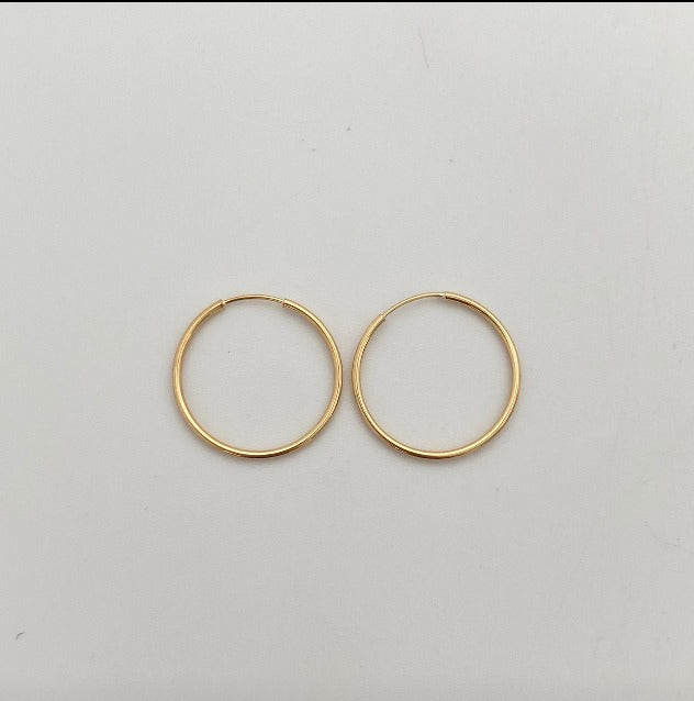Candonga Imperdible Oro amarillo 18k 1 Gr / 2 Cm
