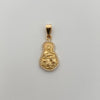 Dije Maria Auxiliadora silueta casting  Oro amarillo 18k 4,65 Gr / 11,9 Cm