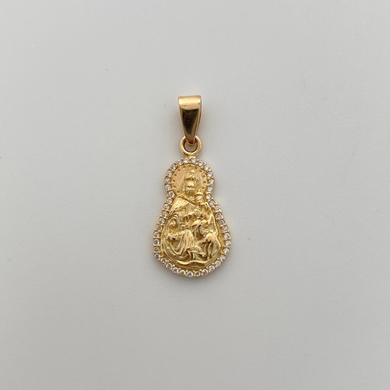 Dije Maria Auxiliadora silueta casting  Oro amarillo 18k 4,65 Gr / 11,9 Cm