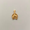 Dije Herradura con Caballo Oro amarillo 18k 1,15 Gr / 13,7 mm / 2,2 Cm