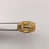 Anillo caballo circones blancos Oro amarillo 18k / Talla 10 3/4 / 7,9 Gr / 4,87 mm