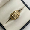 Anillo troquel rx Oro amarillo 18k / Talla 10 / 3,3 Gr / 4,47 mm