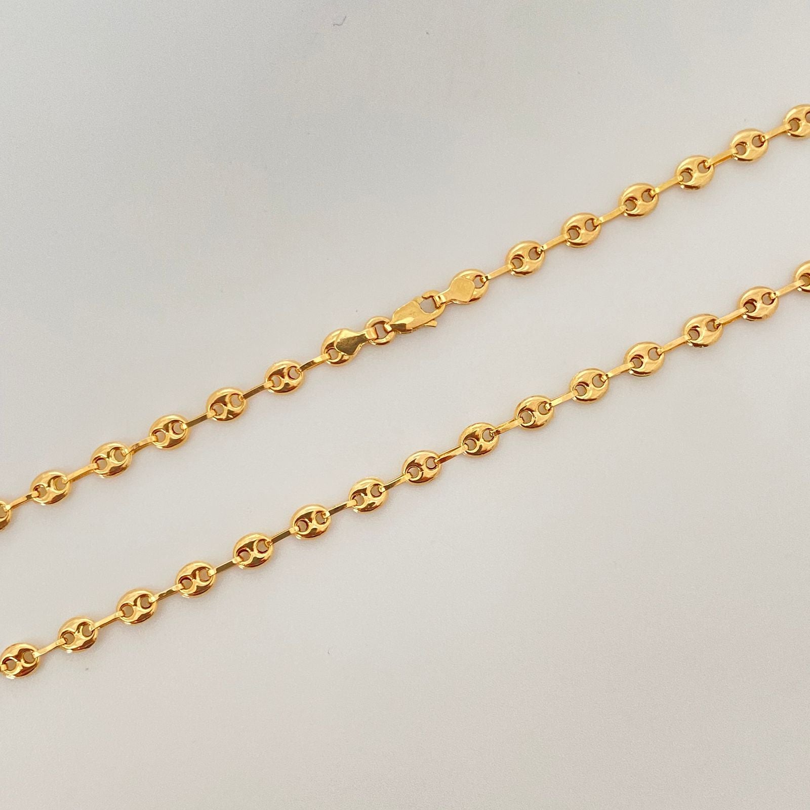 Cadena gc Oro amarillo 18k 6,00 Gr / 3,3 mm / 60 Cm Broche 0,40