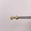 Topos Luna circones blancos y conejo Oro amarillo 18k 0,7 Gr / 5,7 mm