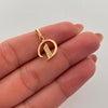 Dije Letra D Casting Oro amarillo 18k 1,1 Gr / 11,4 mm / 1,8 Cm