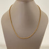 Cadena It con balines diamantados y lisos graduable  Oro amarillo 18k +4 / 10 Gr / 45 Cm