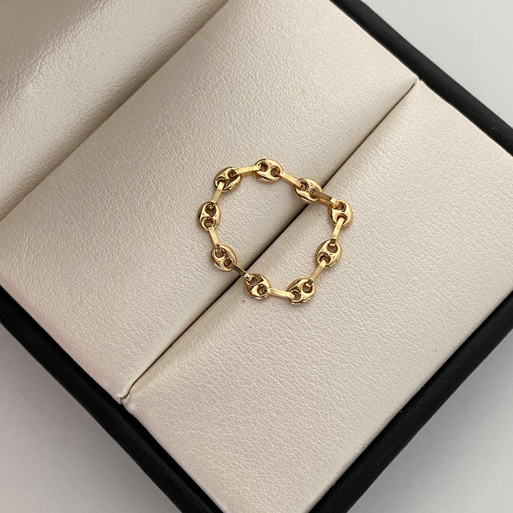 Anillo Gc Liso Oro amarillo 18k / Talla 10 / 0,8 Gr / 3,1 mm