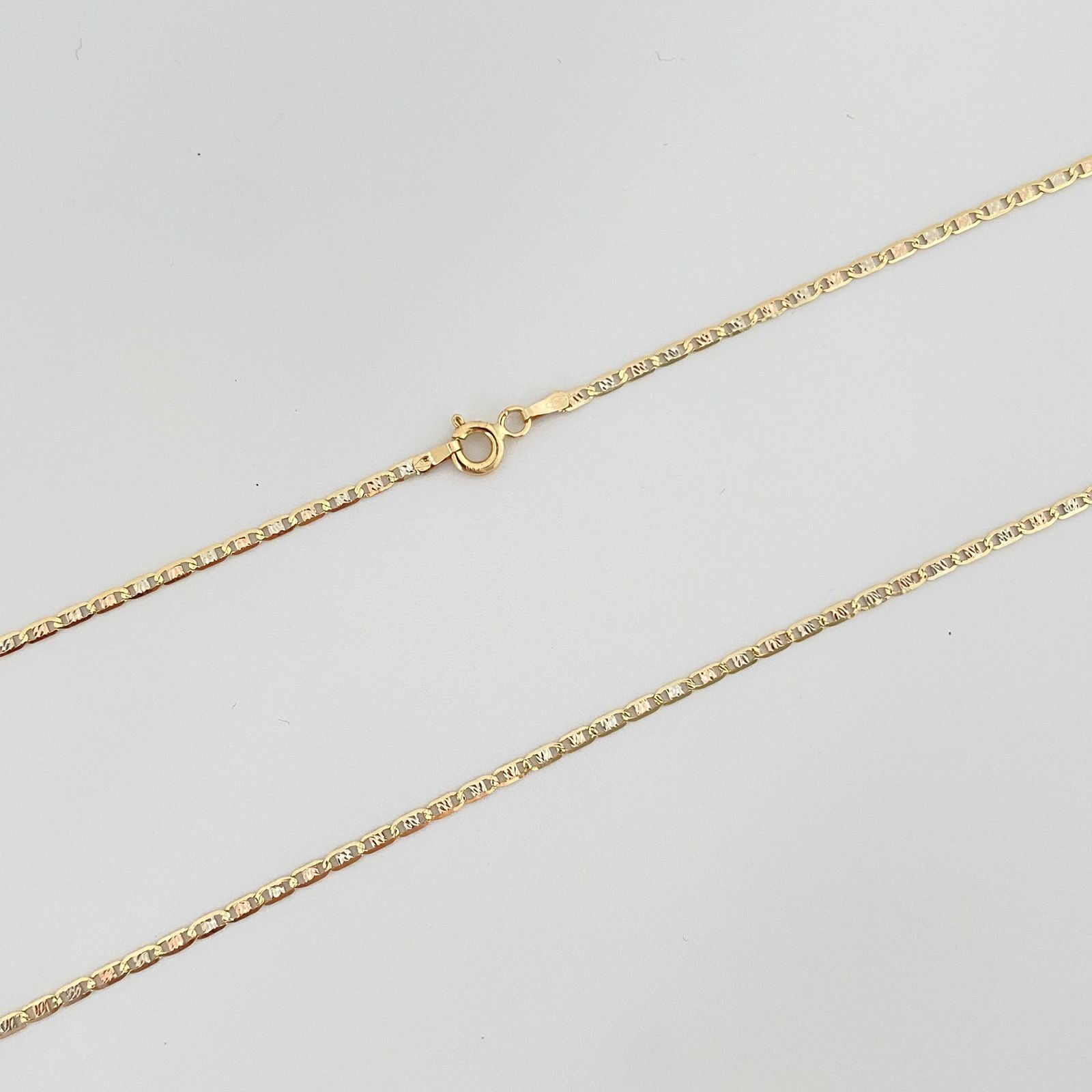 Cadena It plana Tres oros 18k 1,6 Gr / 1,3 mm / 50 Cm
