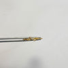 Anillo Fila circones blancos Oro amarillo 18k / Talla 8 / 1,1 Gr / 1 mm