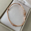 Pulso aro puas (POR FABRICACION) Oro rosa 18k 11,2 Gr / 19 Cm