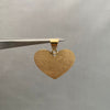 Dije placa corazon lisa (POR FABRICACION) Oro amarillo 18k 3,5 Gr / 3,0 Cm