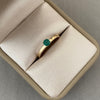 Anillo solitario esmeralda (POR FABRICACION) Oro amarillo 18k / Talla 7 1/4 / 2,55 Gr