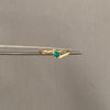 Anillo solitario esmeralda (POR FABRICACION) Oro amarillo / talla 0 / 1,40 Gr