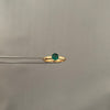 Anillo esmeralda (POR FABRICACION) Oro amarillo 18k / Talla 6 / 4,9 Gr