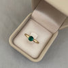 Anillo esmeralda (POR FABRICACION) Oro amarillo 18k / Talla 6 / 4,9 Gr
