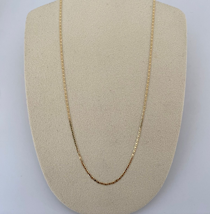 Cadena It Plana lisa Oro amarillo 18k 1,65 Gr / 0,6 mm / 50 Cm