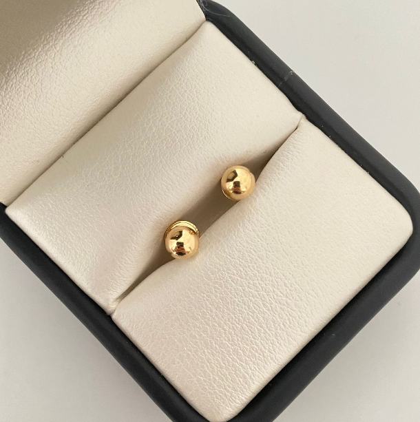 Topos Bola lisa 5mm Oro amarillo 18k 0,55 Gr
