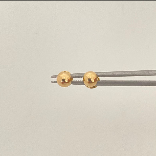 Topos Bola lisa 5mm Oro amarillo 18k 0,55 Gr