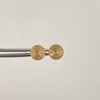 Topos Circulo Plano Diamantado Oro amarillo 18k 0,85 Gr / 8,2 mm