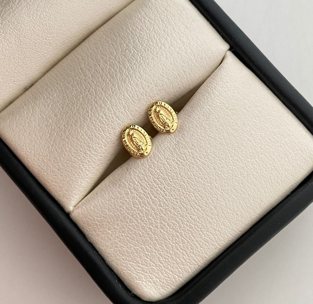 Topos medalla virgen de guadalupe Oro amarillo 18k 0,55 Gr / 4,86 mm