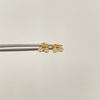 Topos bici con circones blancos Oro amarillo 18k 0,65 Gr / 5,8 mm