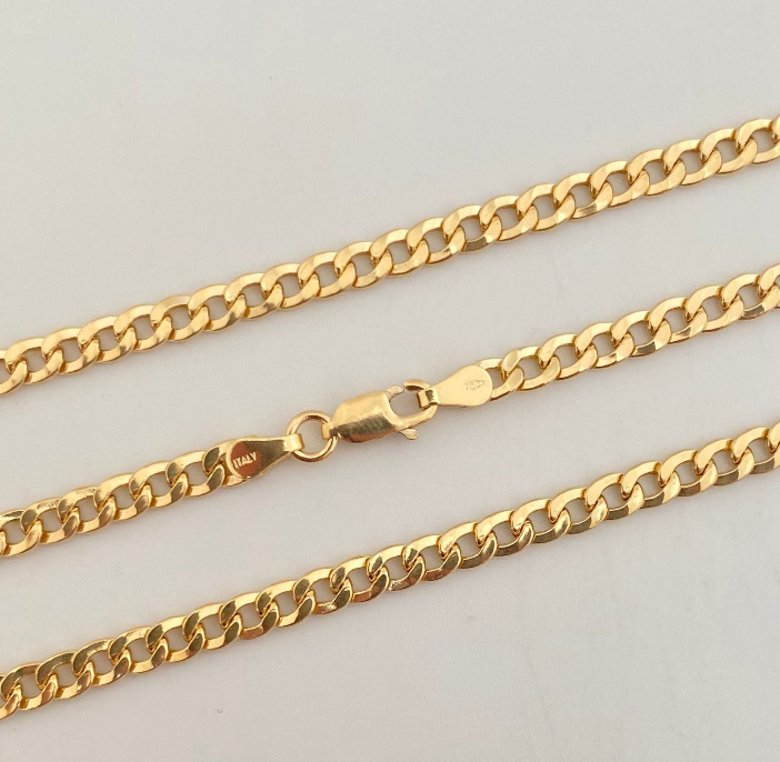 Cadena It Cubana Oro amarillo 18k 7,95 Gr / 3,7 mm / 60 Cm
