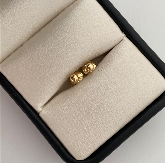 Topos Bola lisa 3mm Oro amarillo 18k 0,4 Gr