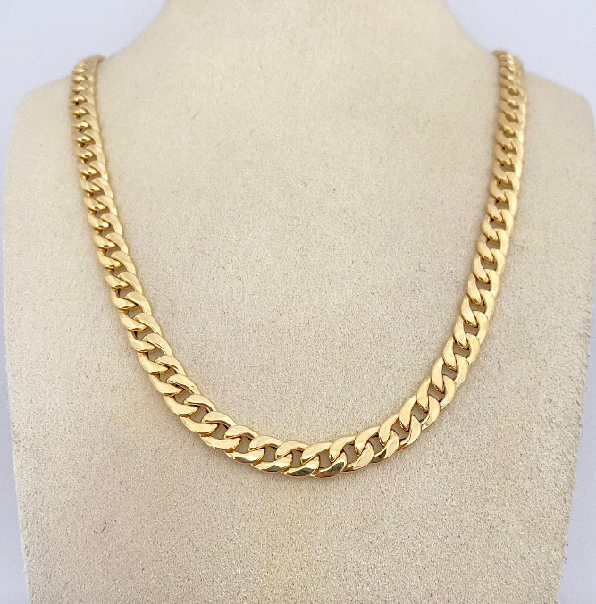Cadena It Cubana Broche especial Oro amarillo 18k 11,05 Gr / 5,6 mm / 60 Cm