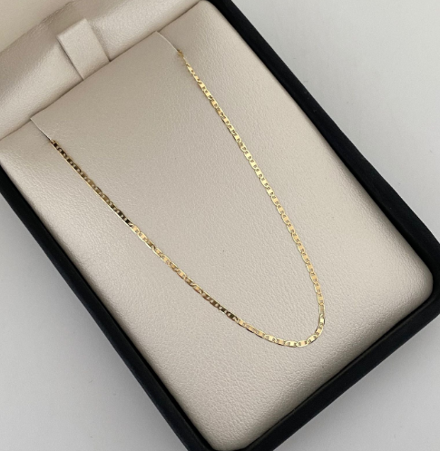 Cadena It Plana Lisa Oro amarillo 18k 1,45 Gr / 1,3 mm / 45 Cm