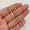 Cadena It Mini China Espejo Oro amarillo 18k +1 / 1,5 Gr / 1 mm / 45 Cm