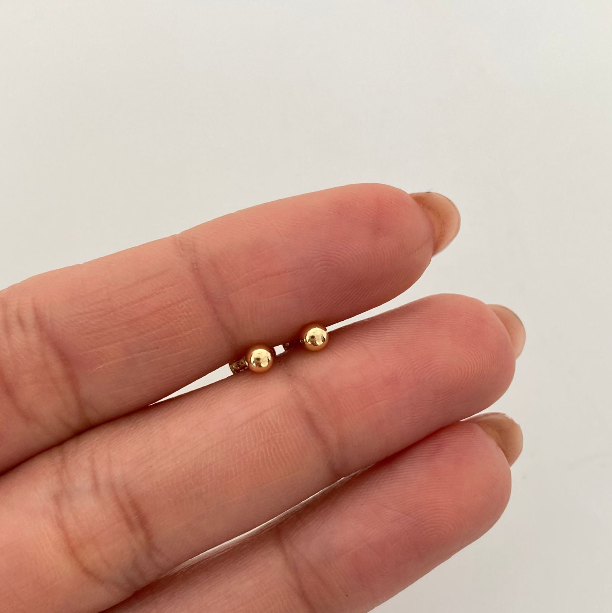 Topos Bola 3mm Oro amarillo 18k 0,35 Gr