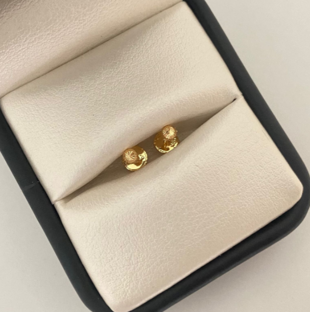 Topos Bola diamantada 3mm Oro amarillo 18k 0,4 Gr