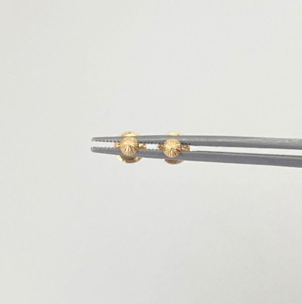 Topos Bola diamantada 3mm Oro amarillo 18k 0,4 Gr